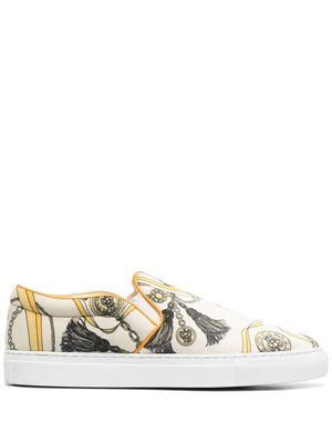 PUCCI Nappine Baby-Print slip-on sneakers - White