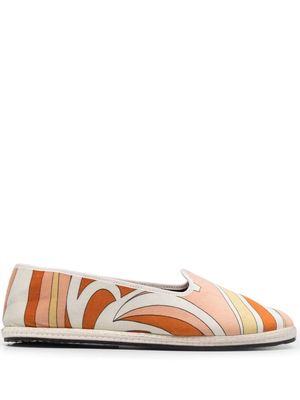 PUCCI Nuages-Print Friulane slippers - White