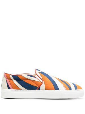 PUCCI Nuages-Print slip-on sneakers - Orange