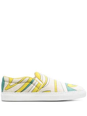 PUCCI Nuages-Print slip-on sneakers - White