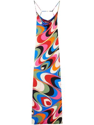 PUCCI Onde-print long dress - Multicolour