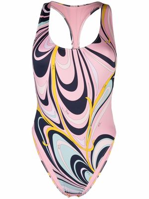PUCCI Onde-print swimsuit - Pink