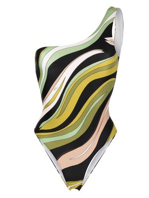 PUCCI one strap swimsuit - Green
