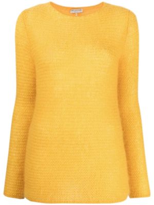 PUCCI open-knit mohair jumper - Yellow