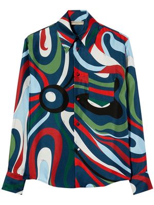 PUCCI patterned button-up shirt - Multicolour