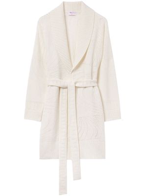 PUCCI pointelle-knit cashmere cardigan - White