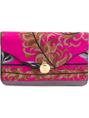 PUCCI Pre-Owned 1960s foliage print clutch - Pink