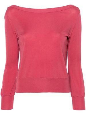 PUCCI Pre-Owned 2000s open-back jersey blouse - Pink