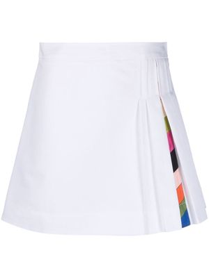 PUCCI print-detail pleated skirt - White