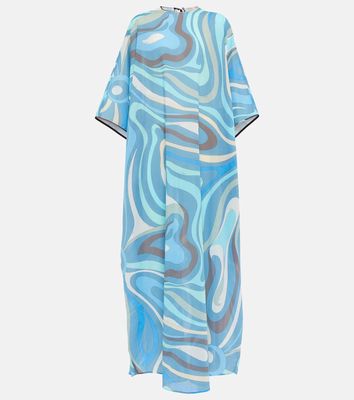 Pucci Printed cotton kaftan maxi dress