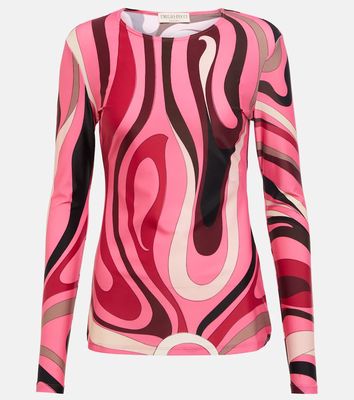 Pucci Printed jersey top