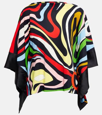 Pucci Printed poncho blouse