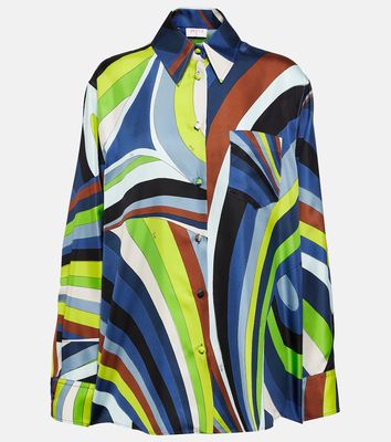 Pucci Printed silk-twill shirt