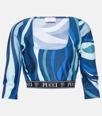 Pucci Printed sports bra