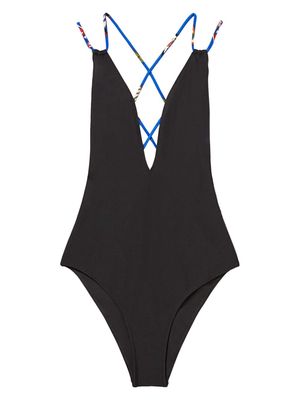 PUCCI printed straps swimsuit - Black