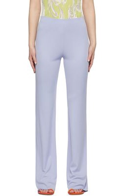 PUCCI Purple Silk Trousers