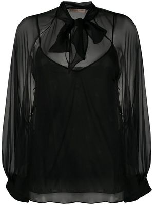 PUCCI pussy-bow blouse - Black