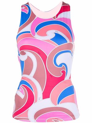 PUCCI Quirimbas-print tank top - Pink