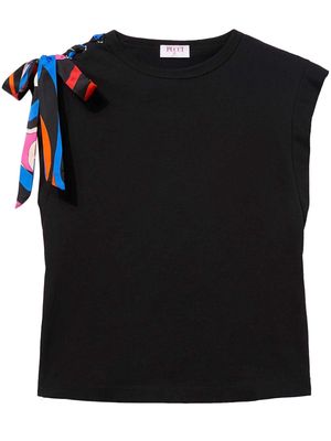 PUCCI ribbon cotton T-shirt - Black