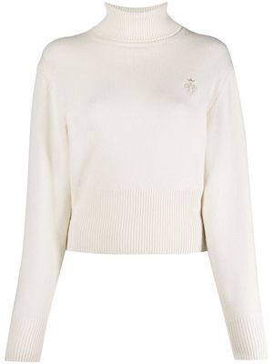 PUCCI roll-neck cashmere jumper - White
