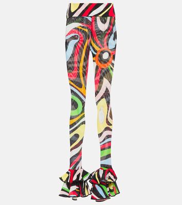 Pucci Ruffle-trimmed printed pants