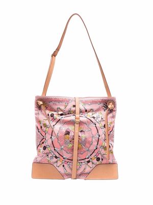 PUCCI Rugiada-print shoulder bag - Pink