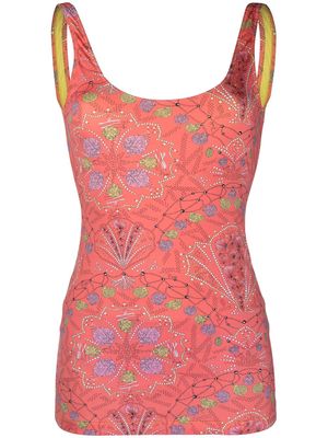 PUCCI shell-print dress swimsuit - Pink