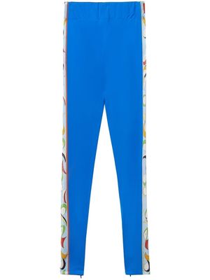 PUCCI side-stripe detail leggings - Blue