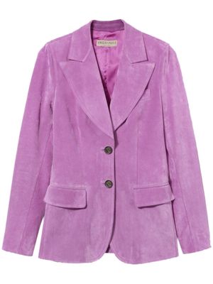 PUCCI single-breasted suede blazer - Pink