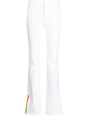 PUCCI split-cuff high-rise trousers - White