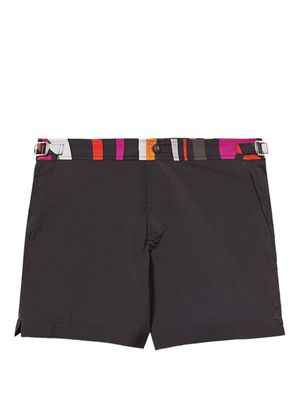PUCCI stripe-detailing swim shorts - Black
