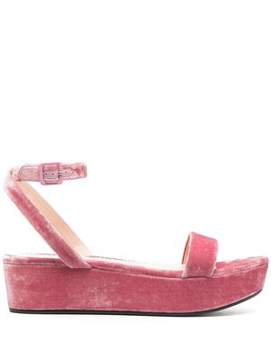 PUCCI velvet flatform sandals - Pink