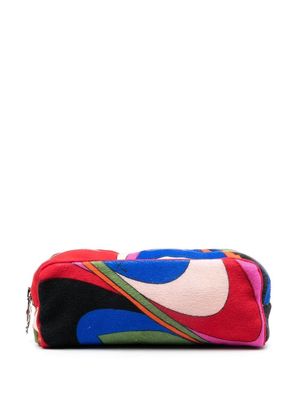 PUCCI wave-print makeup bag - Red