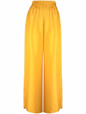 PUCCI wide-leg silk trousers - Yellow