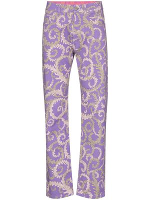PUCCI x KOCHÉ Selva-print jeans - Purple