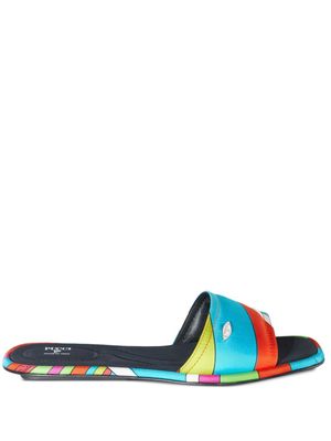 PUCCI Yummy multicolour sandals - Blue