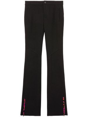 PUCCI zip-cuff flared trousers - Black