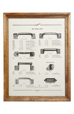 PUEBCO Hardware Catalog Framed Print in Brown