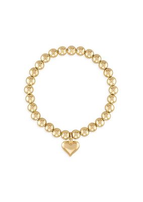 Puff Love 14K Gold-Filled Bead Stretch Bracelet