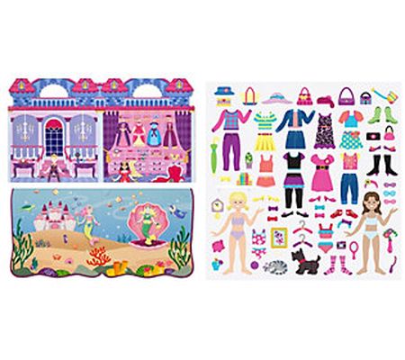 Puffy Sticker Bundle - Dress-Up, Princess, and Mermaid