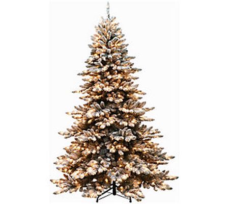 Puleo 7.5' Royal Majestic Spruce Green Tree Flo cked