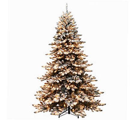 Puleo 9' Flocked Royal Majestic Spruce Christma s Tree