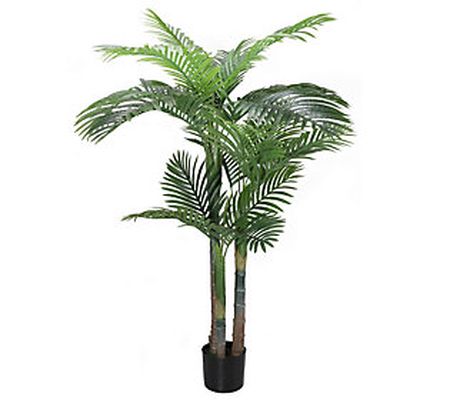 Puleo International 60" Artificial Areca Palm T ree with Pot