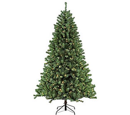 Puleo International 9' Pre-Lit Noble Fir Tree