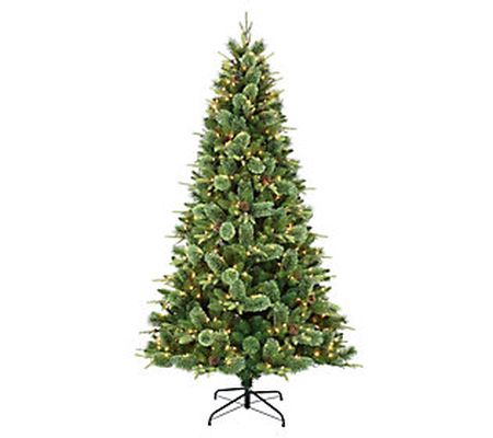 Puleo Pre-Lit 7.5' Montana Pine Artificial Chri stmas Tree