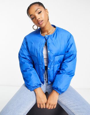Pull & Bear light padded jacket in blue