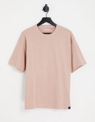 Pull & Bear oversized t-shirt in light pink
