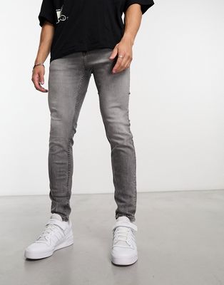 Pull & Bear skinny fit jeans in gray