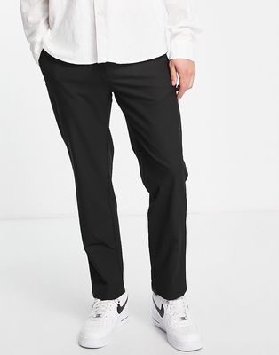 Pull & Bear slim smart tailored pants in black