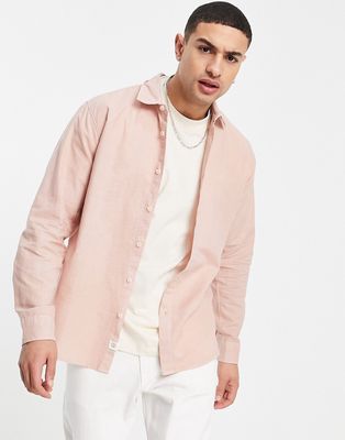 Pull & Bear smart shirt in pink
